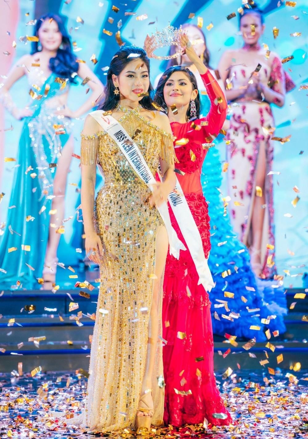 Cô bạn xinh xắn mang vương miện Miss Teen International 2022 về cho Việt Nam là ai? - Ảnh 1.