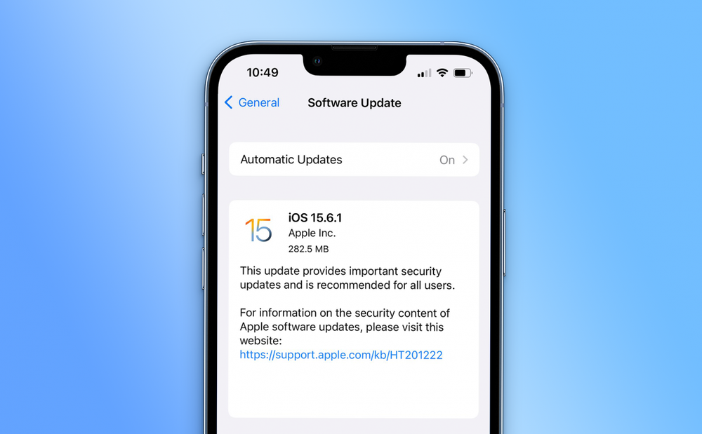 Apple phát hành iOS 15.6.1, sửa các lỗi bảo mật và hiệu năng - Ảnh 1.