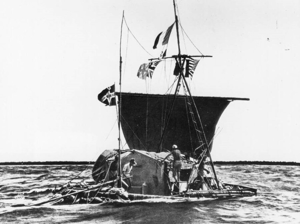 Thor Heyerdahl và chuyến phiêu lưu hoang dã vượt đại dương bằng thuyền tự chế - Ảnh 3.