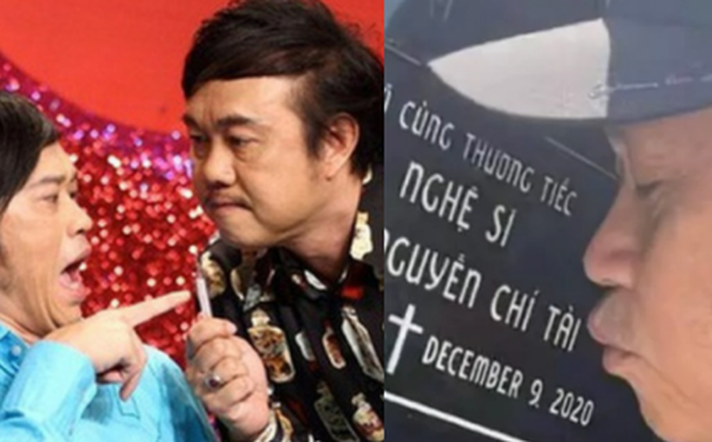 Hoài Linh đặt nụ hôn lên bia mộ Chí Tài: Xúc động một tình bạn đẹp hơn 20 năm gắn bó bên nhau