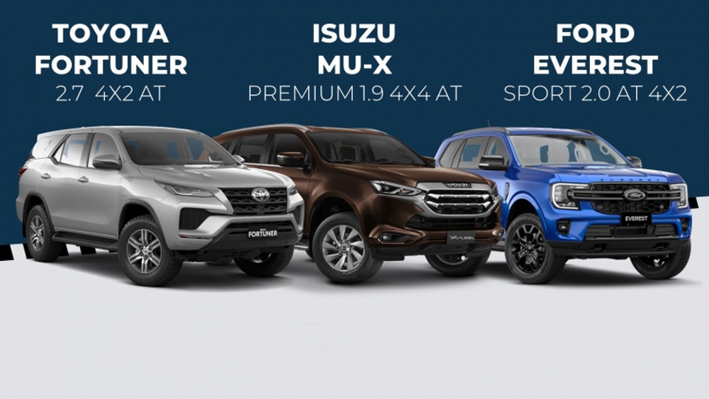 Trên 1 tỷ lựa chọn SUV 7 chỗ Ford Everest, Toyota Fortuner và Isuzu Mu-X? - Ảnh 2.