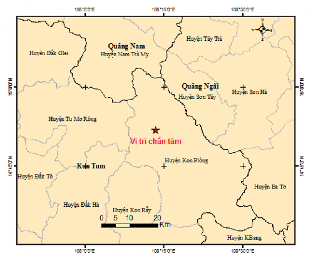 Huyện Kon Plông, tỉnh Kon Tum tiếp tục ghi nhận động đất - Ảnh 1.