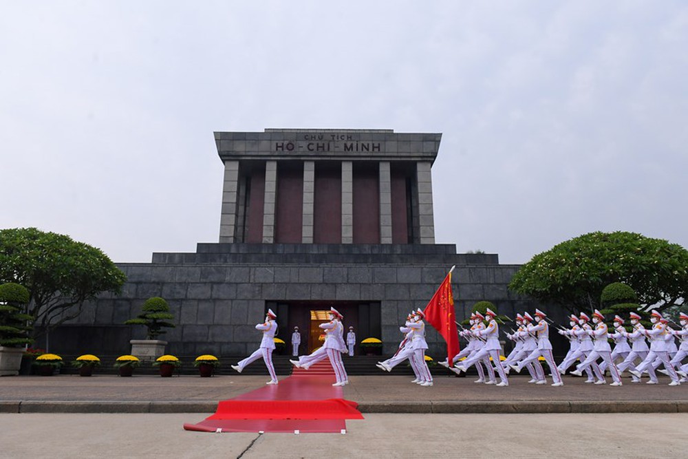 Trang nghiêm Lễ thượng cờ mừng Quốc khánh trên Quảng trường Ba Đình - Ảnh 3.