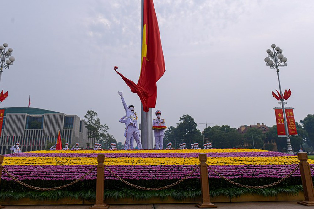 Trang nghiêm Lễ thượng cờ mừng Quốc khánh trên Quảng trường Ba Đình - Ảnh 7.