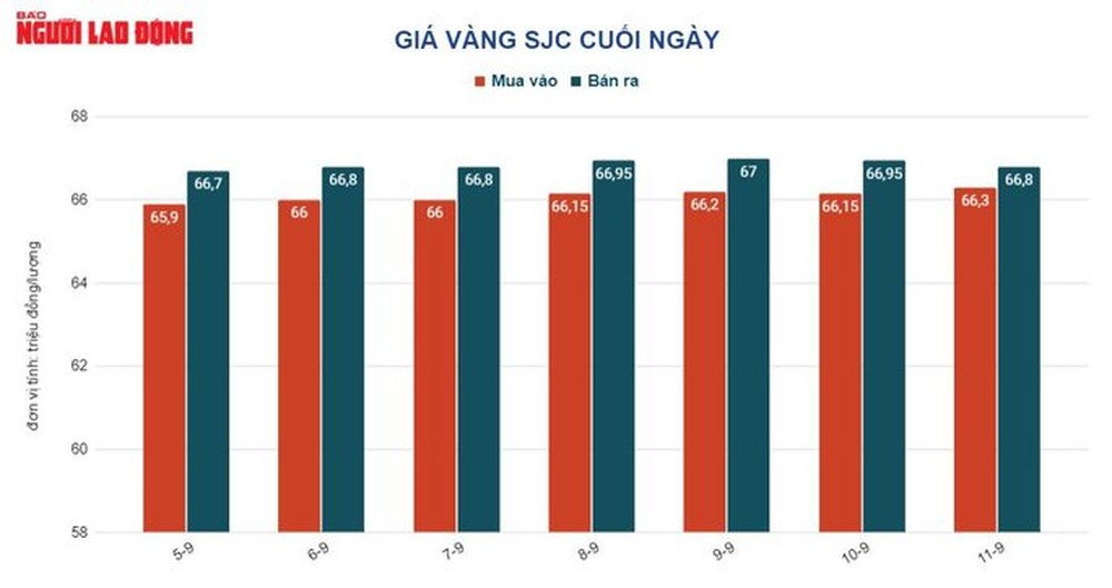 Giá vàng hôm nay 12-9: Vàng thế giới tiếp tục lao dốc, vàng SJC neo giá cao - Ảnh 2.