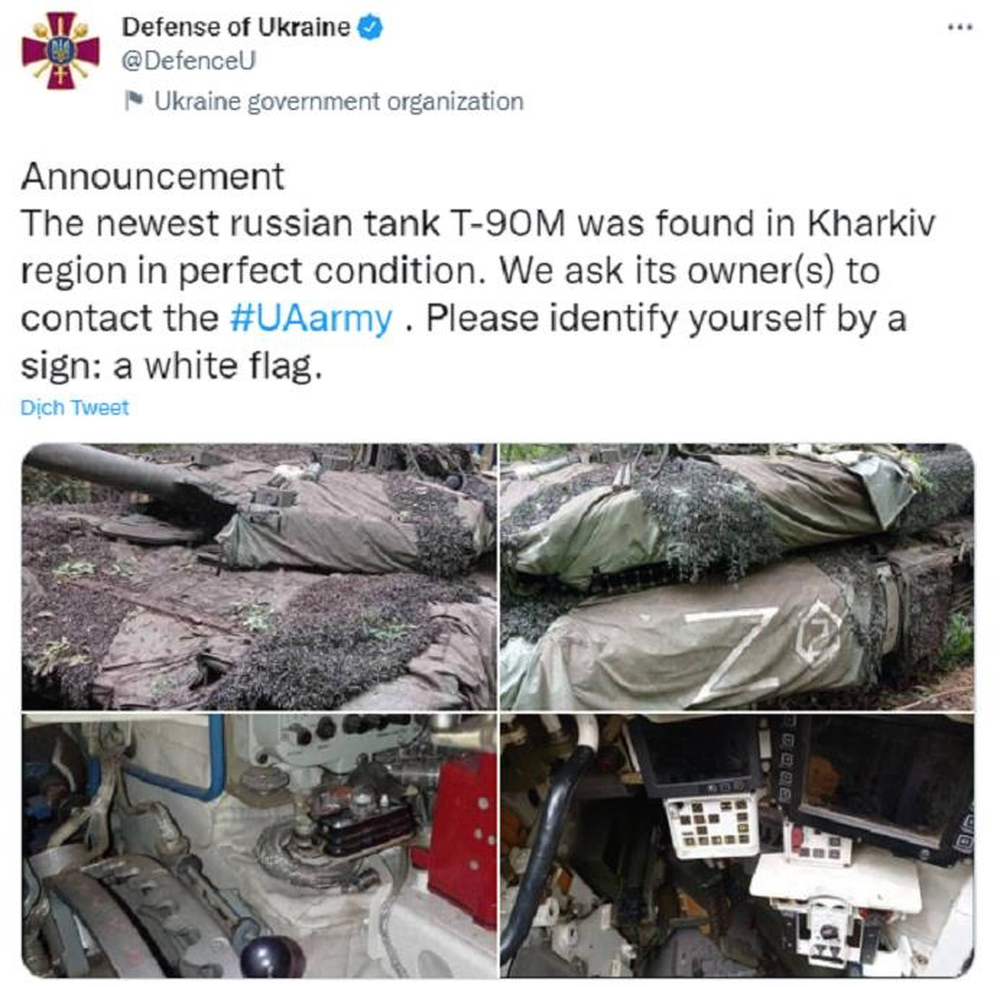 Ukraine thu giữ nguyên vẹn xe tăng hiện đại nhất của Nga trên chiến trường - Ảnh 1.