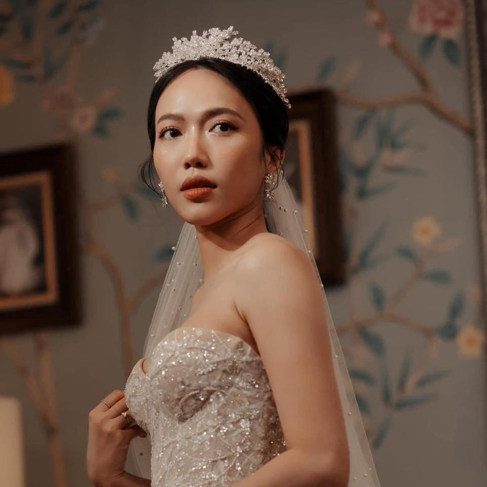 Rò rỉ loạt ảnh Diệu Nhi thử váy cưới xinh như công chúa - Ảnh 3.