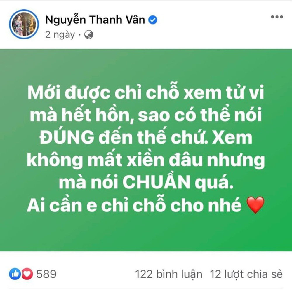 Cư dân mạng nổi đóa khi nghệ sĩ quảng cáo cả nơi xem bói - Ảnh 3.