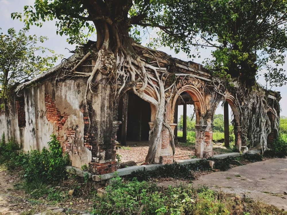 Vẻ cổ kính bí ẩn ở ngôi đình trăm tuổi ‘hợp nhất’ với cây bồ đề - Ảnh 2.