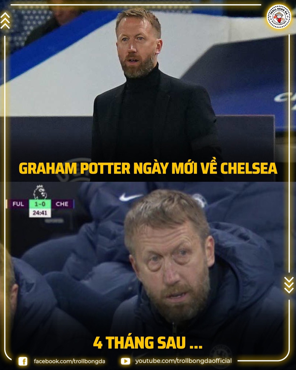 Biếm họa 24h: HLV Potter già sọm sau 4 tháng dẫn dắt Chelsea - Ảnh 1.