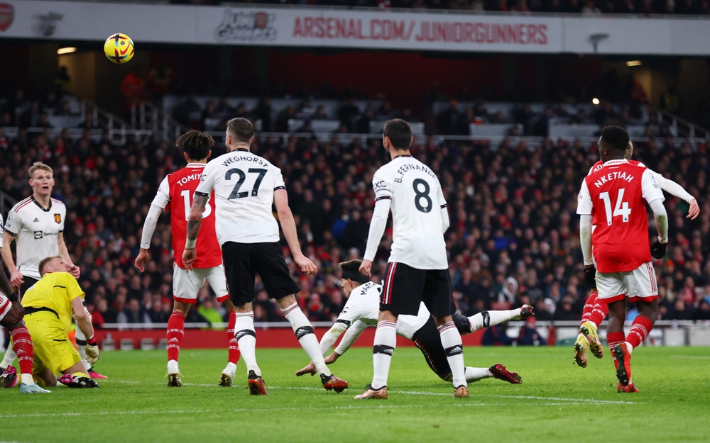 TRỰC TIẾP Arsenal 2 - 2 MU: Kịch tính nghẹt thở - Ảnh 1.