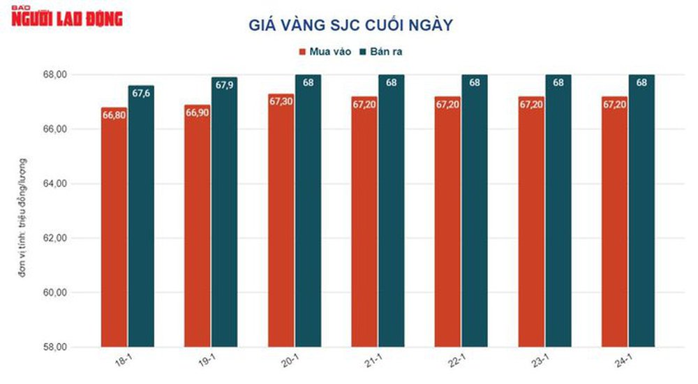 Giá vàng hôm nay 25-1: Tăng dữ dội rồi đột ngột giảm mạnh - Ảnh 2.