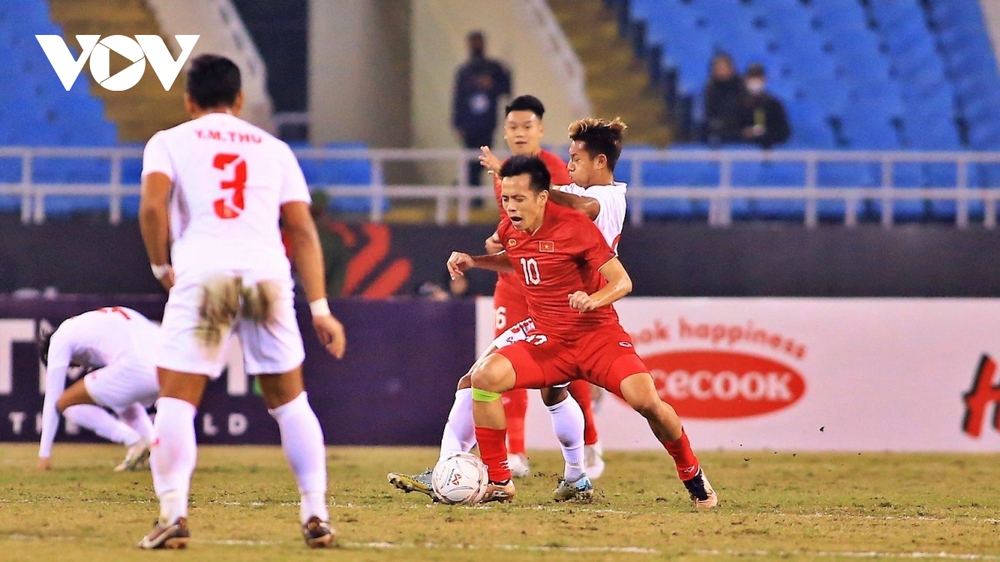  Trực tiếp ĐT Việt Nam 2-0 ĐT Myanmar: Tiến Linh ghi bàn - Ảnh 1.