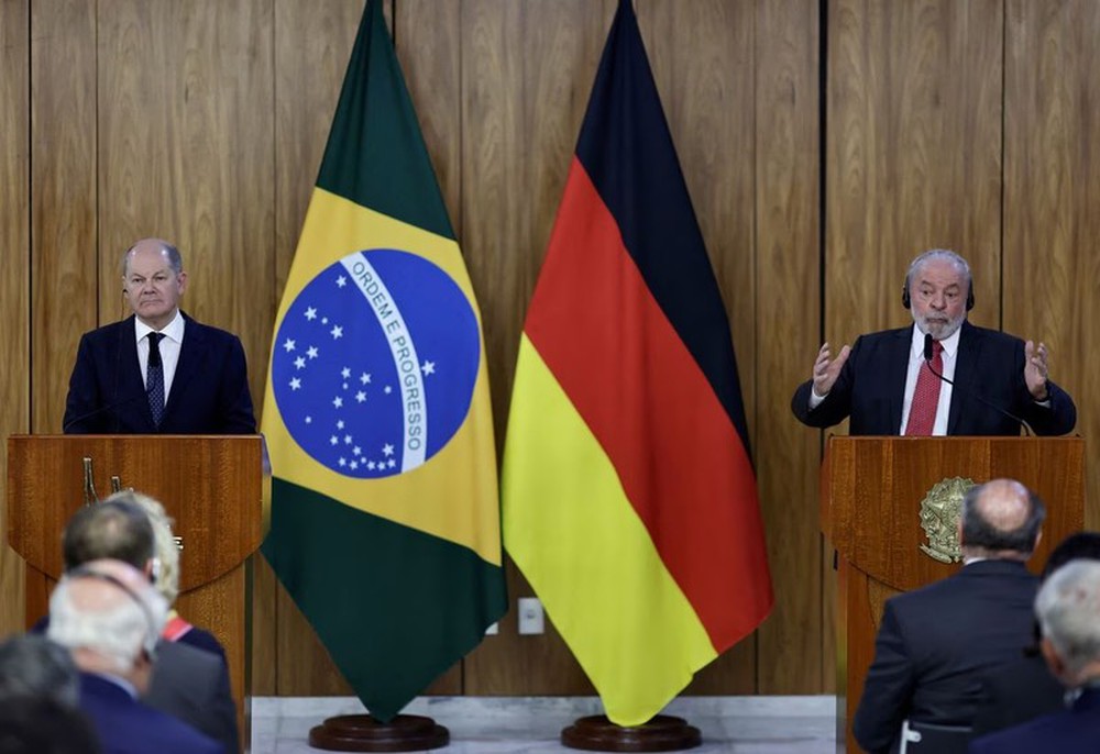 Tổng thống Brazil tạt gáo nước lạnh vào nỗ lực vận động ủng hộ Ukraine của Thủ tướng Đức - Ảnh 1.