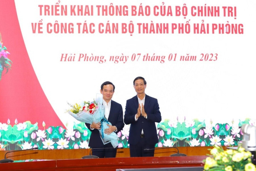 Ông Đỗ Mạnh Hiến điều hành Đảng bộ Thành phố Hải Phòng - Ảnh 1.