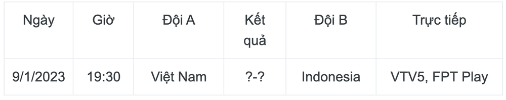 Lịch thi đấu và trực tiếp bán kết AFF Cup 2022 ngày 9/1: Thẳng tiến chung kết - Ảnh 2.