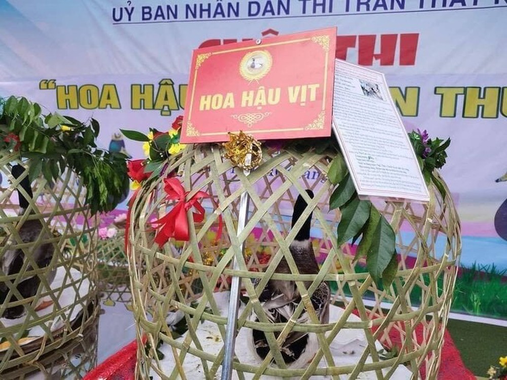 Hoa hậu vịt gây sốt ở Lạng Sơn, bán đấu giá 35 triệu đồng - Ảnh 1.