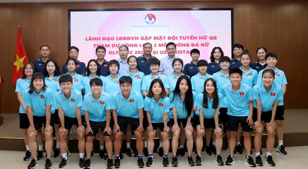 ĐT nữ Việt Nam được “tiếp lửa” trước khi lên đường dự vòng loại Olympic 2024 - Ảnh 1.