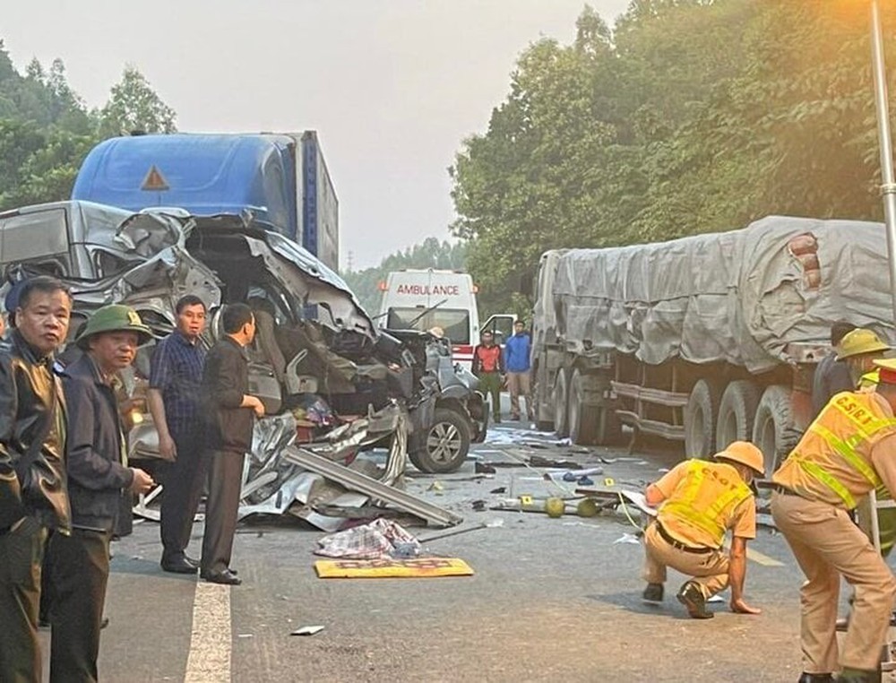 Tai nạn liên hoàn ở Lạng Sơn, 5 người chết, 9 người bị thương - Ảnh 1.