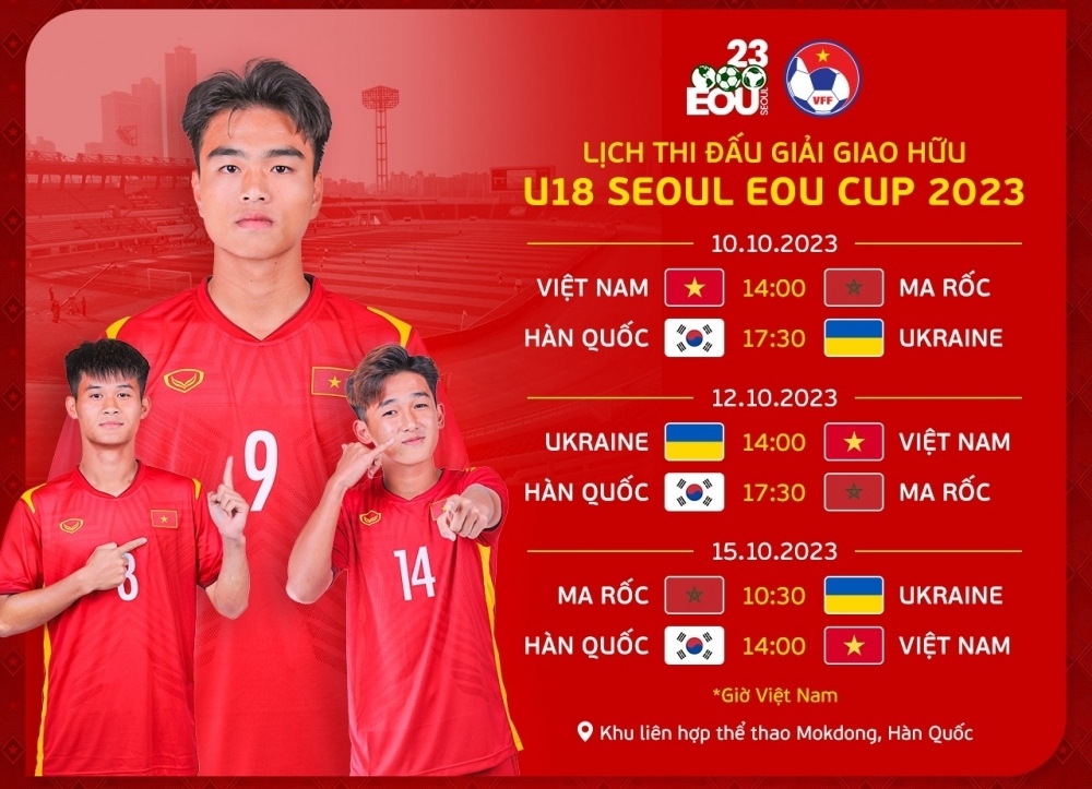 Lịch thi đấu U18 Seoul EOU Cup 2023: U18 Việt Nam gây bất ngờ? - Ảnh 1.