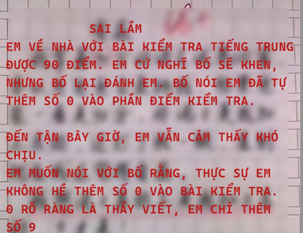 Cậu bé cấp 1 viết văn, ấm ức kể về một sai lầm của bố, nhưng ai đọc xong cũng phì cười nhận xét: Bị đòn không oan! - Ảnh 1.