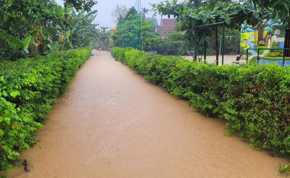 Hà Tĩnh có nơi ngập sâu, người dân di dời tài sản chạy lũ - Ảnh 7.