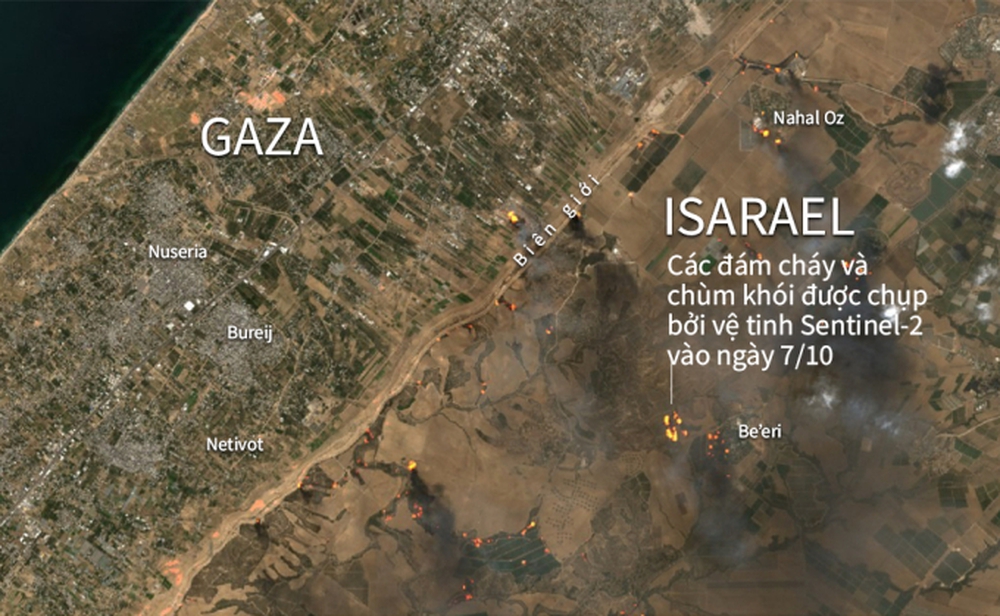 Video và bản đồ hé lộ Israel đã bị Hamas đánh úp bất ngờ như thế nào - Ảnh 3.