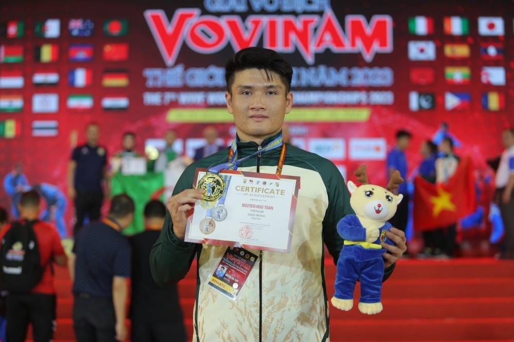 Giải vô địch Vovinam thế giới: Tấm HCV đáng nhớ của võ sĩ Nam Định - Ảnh 1.