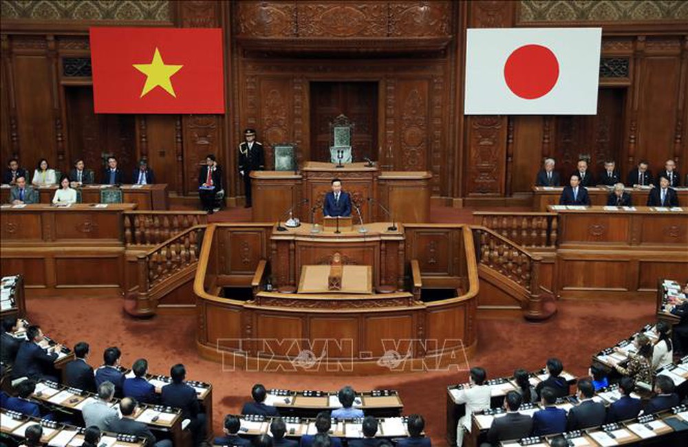 Truyền thông Nhật Bản đưa tin đậm nét về bài phát biểu của Chủ tịch nước Võ Văn Thưởng tại Quốc hội Nhật Bản - Ảnh 1.