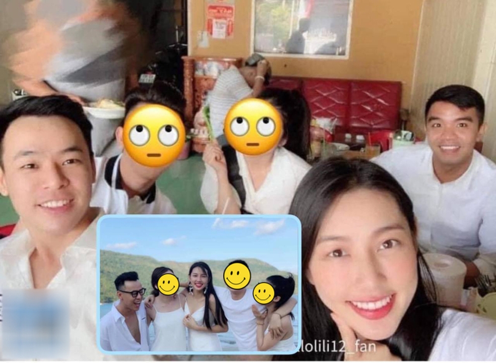 Phản ứng phía hoa hậu Thùy Tiên về ảnh chụp chung với 2 tú ông trong đường dây môi giới mại dâm - Ảnh 1.