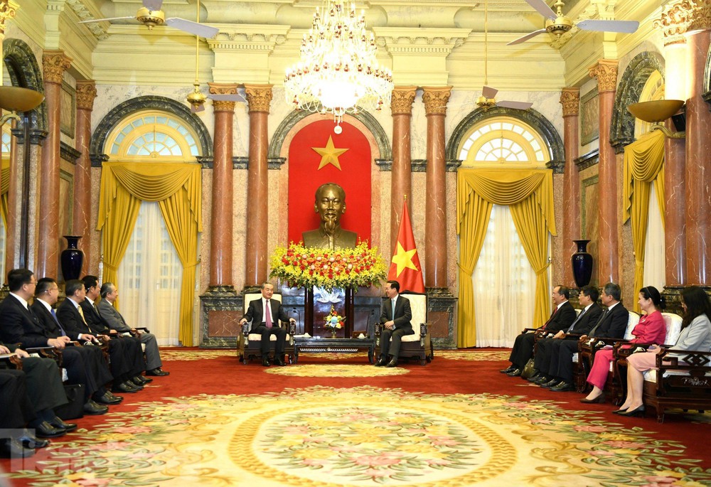 Chủ tịch nước Võ Văn Thưởng tiếp Bộ trưởng Ngoại giao Trung Quốc Vương Nghị - Ảnh 3.