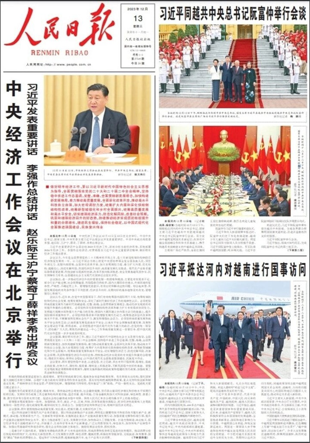 Báo chí Trung Quốc đưa tin đậm nét về chuyến thăm Việt Nam của ông Tập Cận Bình - Ảnh 1.