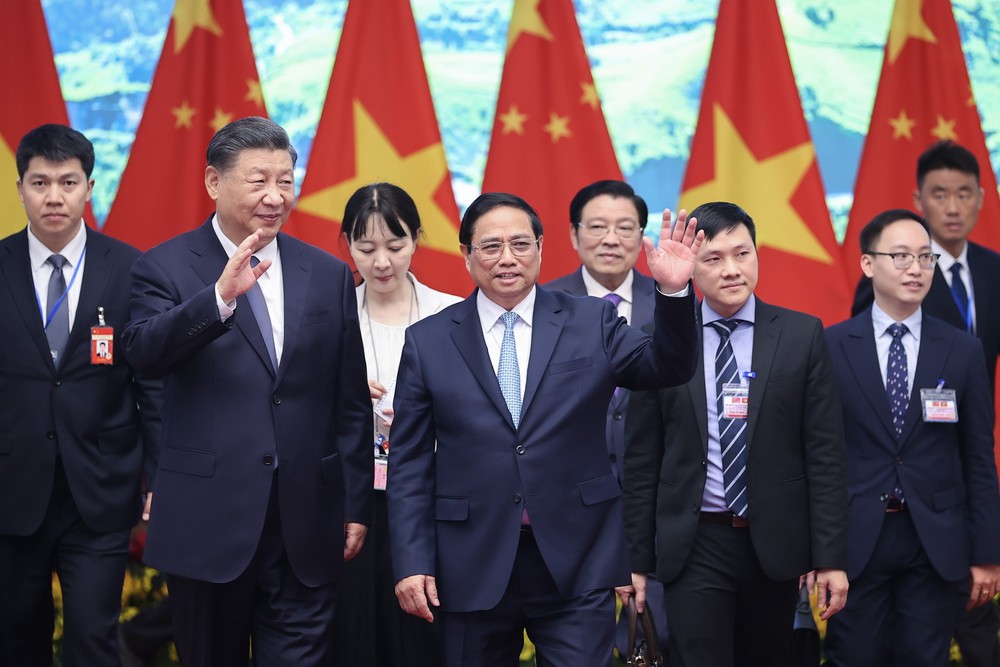 Thủ tướng Phạm Minh Chính hội kiến Tổng Bí thư, Chủ tịch nước Trung Quốc Tập Cận Bình - Ảnh 5.