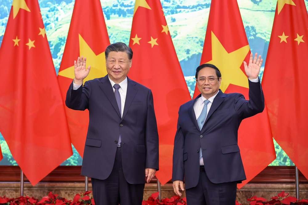 Thủ tướng Phạm Minh Chính hội kiến Tổng Bí thư, Chủ tịch nước Trung Quốc Tập Cận Bình - Ảnh 3.