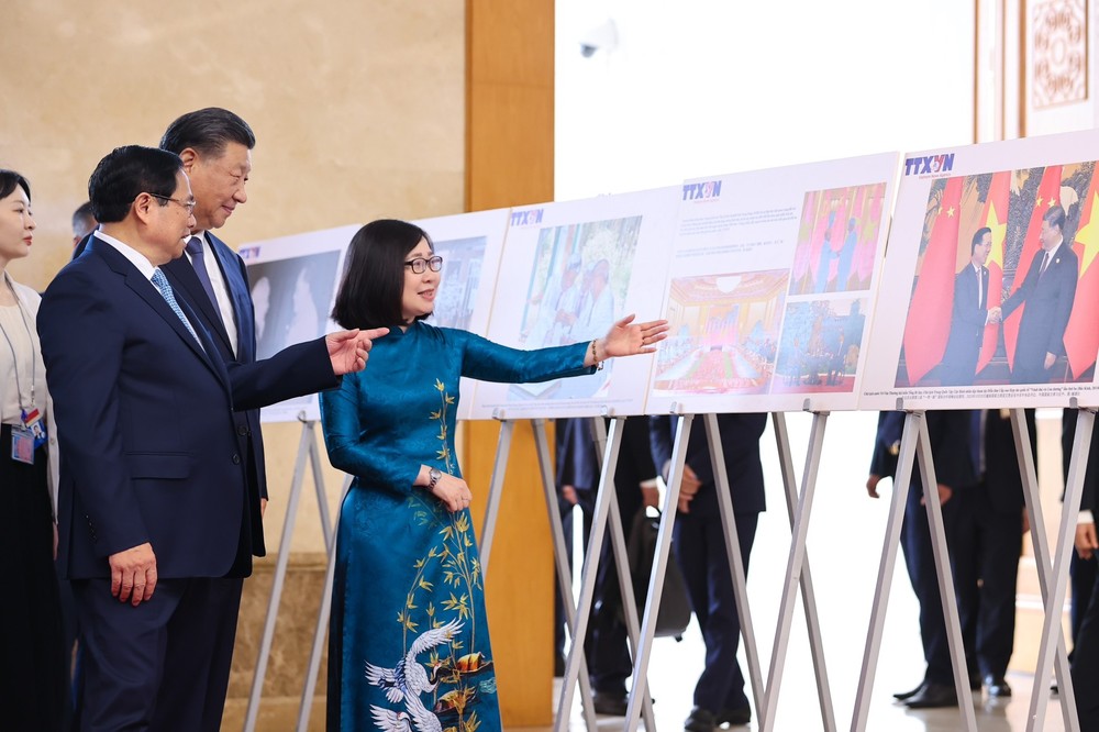 Thủ tướng Phạm Minh Chính hội kiến Tổng Bí thư, Chủ tịch nước Trung Quốc Tập Cận Bình - Ảnh 2.