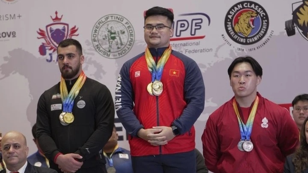 Lực sĩ Việt Nam giành HCV giải vô địch powerlifting châu Á 2023 - Ảnh 1.