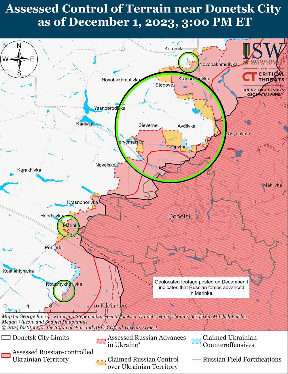 Nga tấn công pháo đài chiến lược làm bàn đạp đánh Avdiivka: Quân Ukraine rút lui, cờ Nga đã được kéo lên - Ảnh 1.