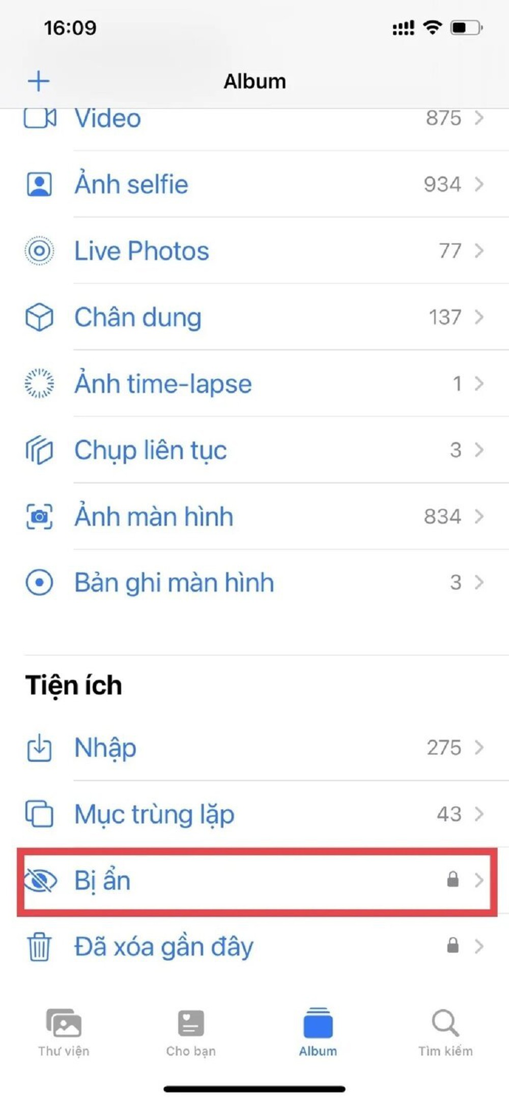 Cách giấu ảnh riêng tư trên iPhone - Ảnh 3.