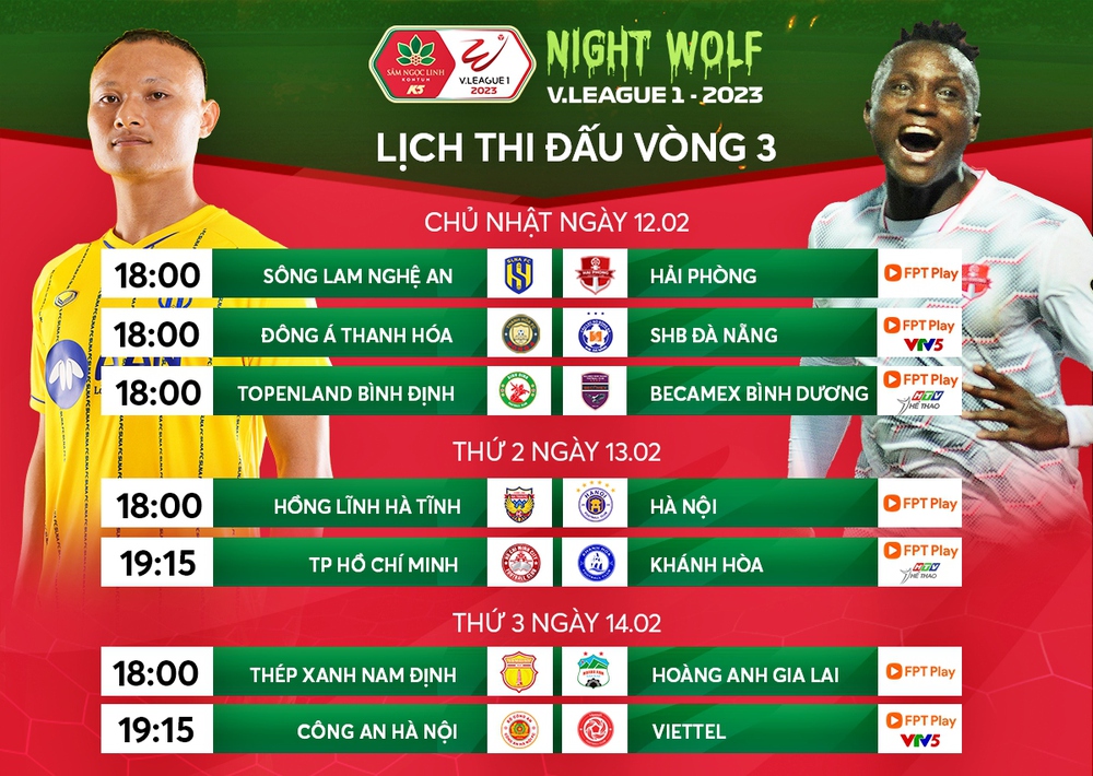 Lịch thi đấu bóng đá hôm nay 13/2: Hà Tĩnh đối đầu với Hà Nội FC - Ảnh 1.