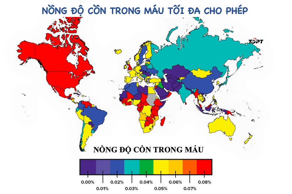 Có bao nhiêu nước xử phạt nồng độ cồn bắt đầu ở 0% tuyệt đối như Việt Nam - Ảnh 1.