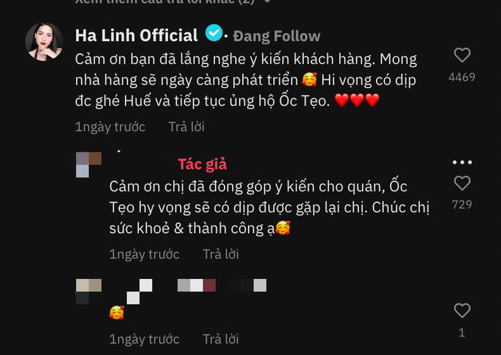 Sau màn phàn nàn bát đũa bẩn cực gắt của chiến thần Hà Linh, quán ốc nổi tiếng tại Huế đã đăng tâm thư xin lỗi - Ảnh 13.