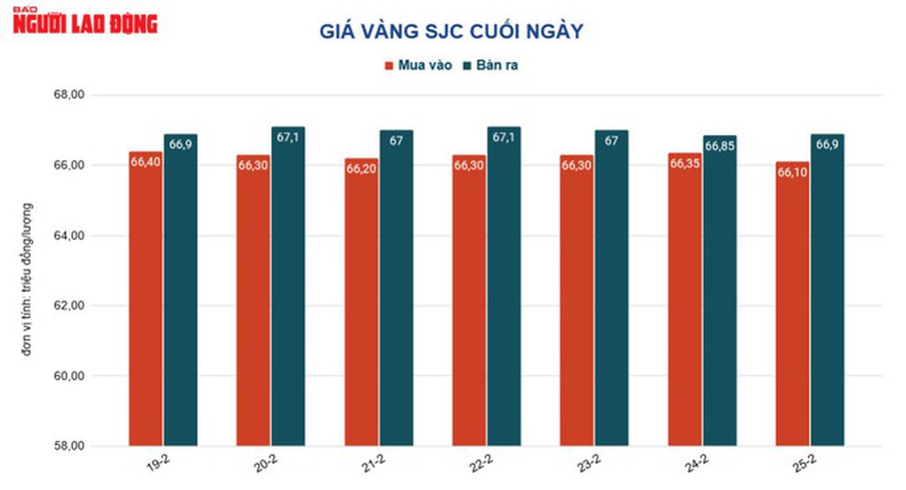 Giá vàng hôm nay 26-2: Vàng nhẫn giảm sốc cùng vàng thế giới - Ảnh 2.