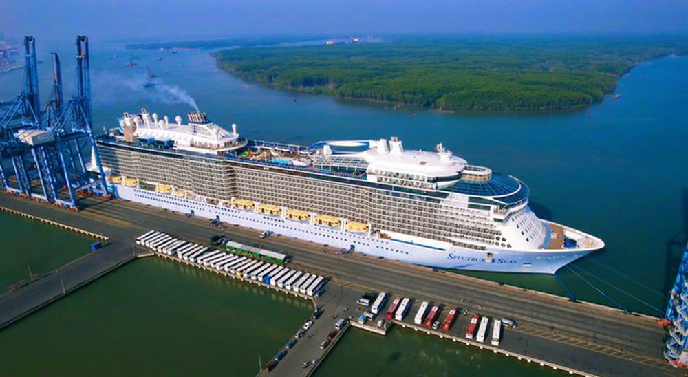 Siêu tàu thuộc top 10 thế giới cấp bến vào cảng Bà Rịa - Vũng Tàu - Ảnh 1.