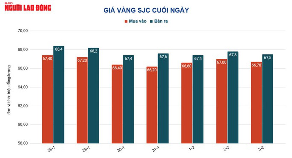 Giá vàng hôm nay 4-2: Tiếp tục rơi thẳng đứng - Ảnh 2.