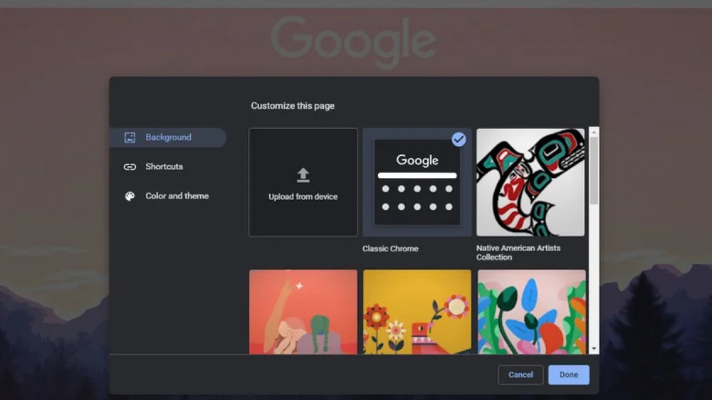 Cách đổi hình nền Google trong Chrome cực dễ - Ảnh 2.