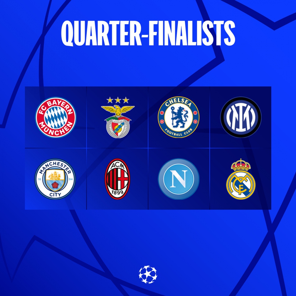 Điểm danh 8 đội bóng góp mặt ở tứ kết Champions League 2022/2023 - Ảnh 1.
