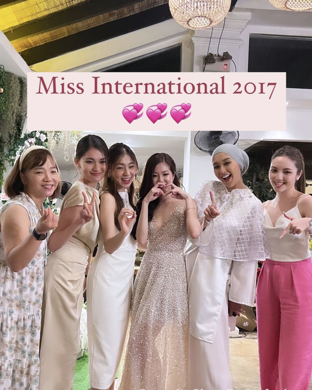 Á hậu Thùy Dung cùng chồng dự đám cưới đối thủ ở Hoa hậu Quốc tế 2017 - Ảnh 2.