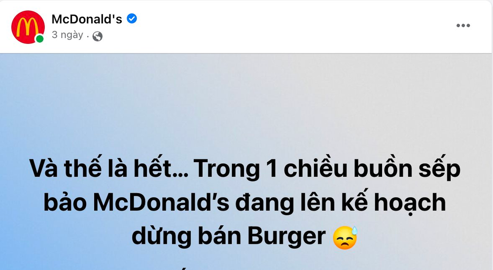 McDonald’s thông báo dừng bán burger ở Việt Nam? - Ảnh 2.