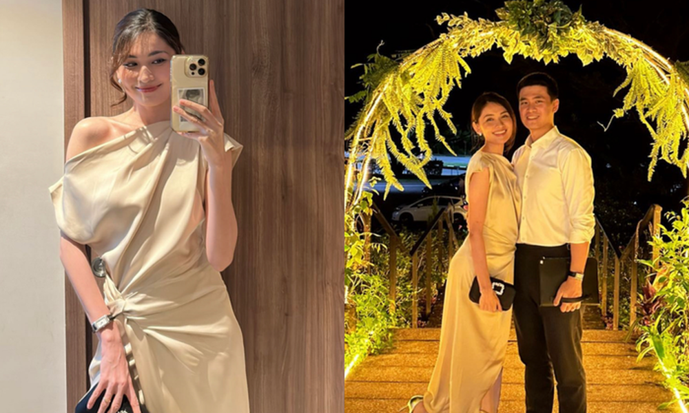 Á hậu Thùy Dung cùng chồng dự đám cưới đối thủ ở Hoa hậu Quốc tế 2017 - Ảnh 1.