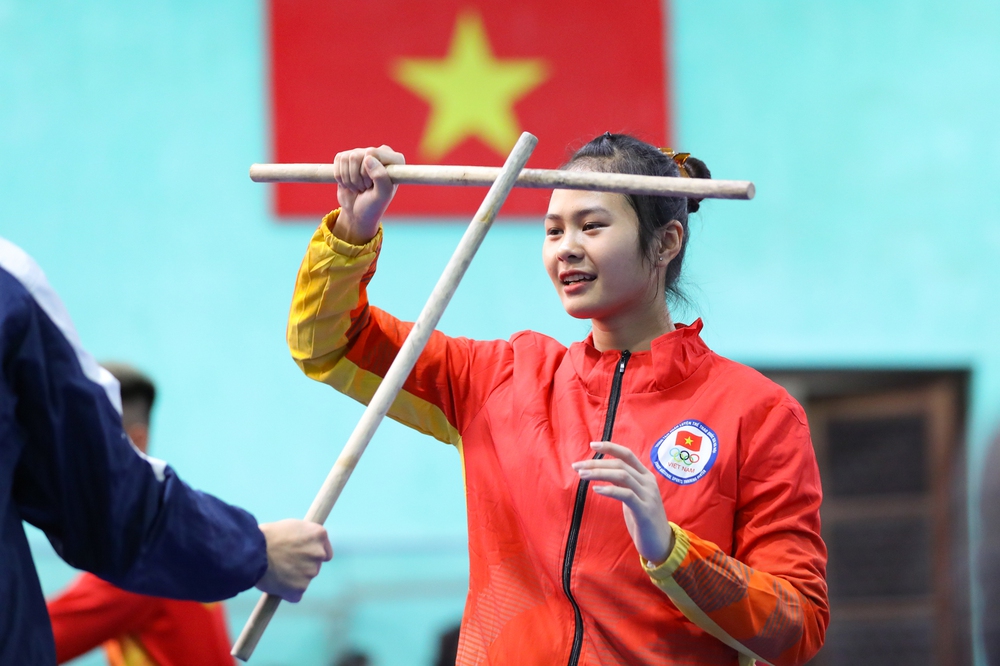 Cách tập luyện dị của đội tuyển Võ gậy Việt Nam trước thềm SEA Games - Ảnh 3.
